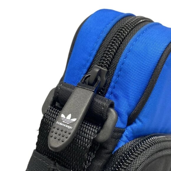 Auth BALENCIAGA Small Messenger Bag 725437 Black Blue White Nylon Shoulder Bag - Picture 11 of 16